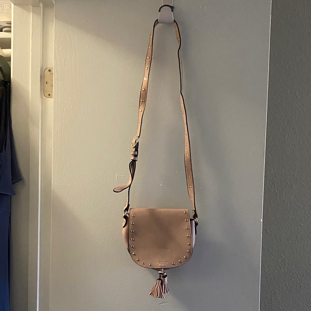 Victoria's Secret Tan Studded Crossbody Bag